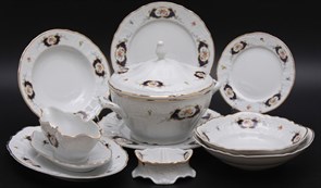 Сервиз столовый на 6перс. 25пред. "Синий глаз 36612" Bernadotte 1715