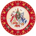 ТАРЕЛКА ЗАКУСОЧНАЯ 20,5СМ КРАСНАЯ 85-1717 - фото 6505