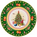 ТАРЕЛКА ОБЕДЕННАЯ 27СМ ЗЕЛЕНАЯ 85-1605 - фото 6774