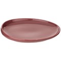 ТАРЕЛКА ЗАКУСОЧНАЯ 23*20,5СМ, БРУСНИЧНАЯ (МАЛ=2ШТ./КОР=24ШТ.) 263-1003