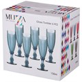НАБОР БОКАЛОВ ДЛЯ ШАМПАНСКОГО "ГРАНАТ" ИЗ 6ШТ. СЕРИЯ "MUZA COLOR" 150МЛ. / В=20 СМ 781-151