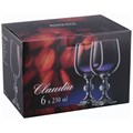 НАБОР БОКАЛОВ ДЛЯ ВИНА ИЗ 6 ШТ."КЛАУДИЯ" 230 МЛ. 674-183
