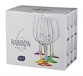 НАБОР БОКАЛОВ ДЛЯ ВИНА ИЗ 6 ШТ. "RAINBOW" 350 МЛ ВЫСОТА=22 СМ 674-414